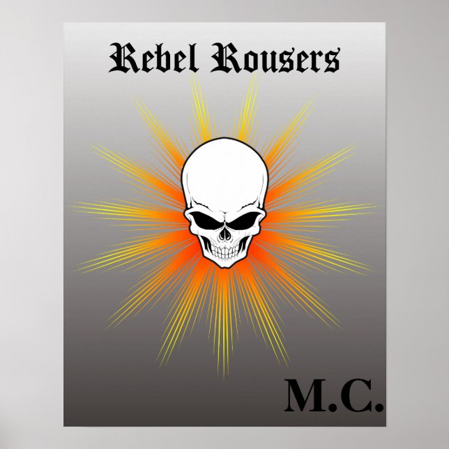 Rebel Rousers Motorrad Club Poster (Vorne)