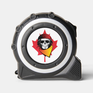 REBEL SKULL CANADIAN MAPLE LEAF ZOMBIE MAßBAND