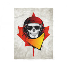 Rebel Skull erschüttert kanadische Flagge