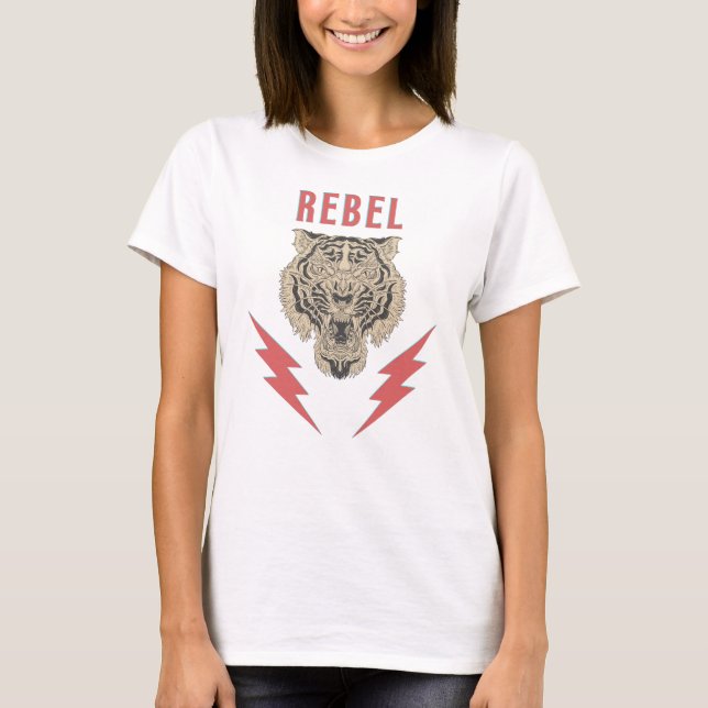 Rebel Tiger T-Shirt (Vorderseite)