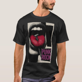 Rebel Tongue: Vintage Punk Statement T-Shirt