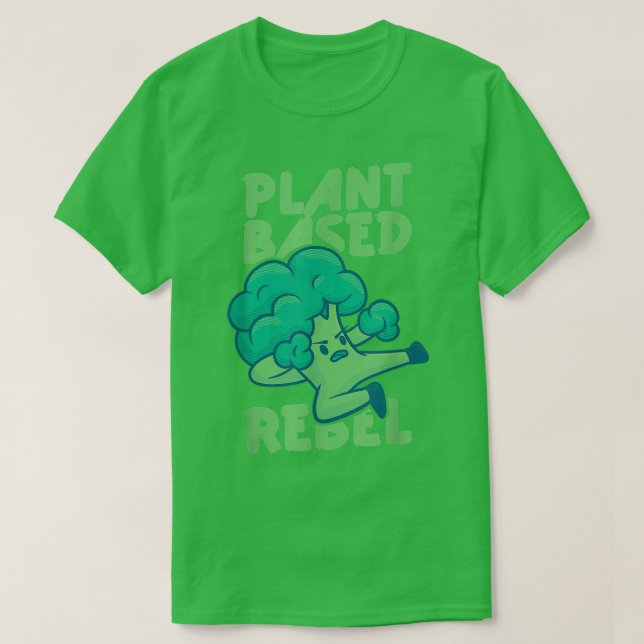 Rebell auf PflanzeGemüses Gemütliche vegetarische  T-Shirt (Design vorne)