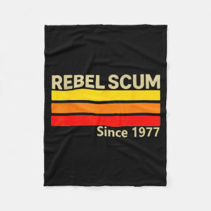 Rebell S Seit 1977 Clic Retro Ikonisch Vintage Sag Fleecedecke