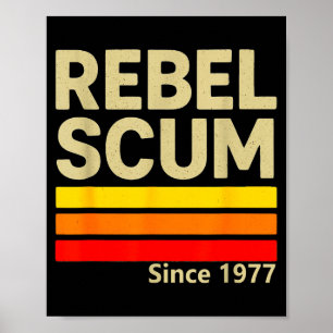 Rebell S Seit 1977 Clic Retro Ikonisch Vintage Sag Poster