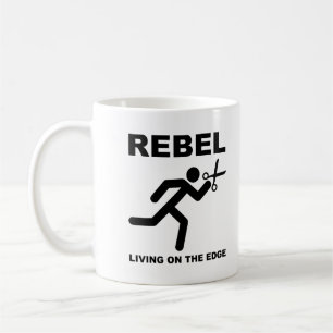 Rebellen auf der Edge Funny Mug Kaffeetasse