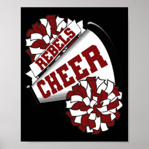 Rebellen jubeln Zurück zur Schule Cheerleading-Gei Poster
