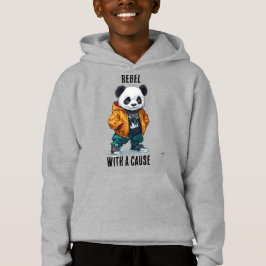 Rebellen mit einer Ursache - Cooles Panda für Tren Hoodie