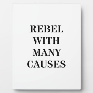 Rebellen mit vielen Ursachen Fotoplatte