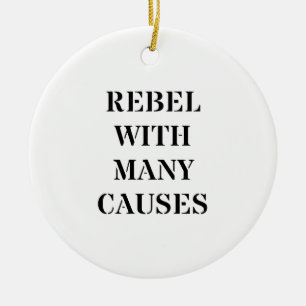 Rebellen mit vielen Ursachen Keramikornament