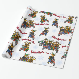 Rebellen ohne Claus Reindeer Silver Holiday Geschenkpapier