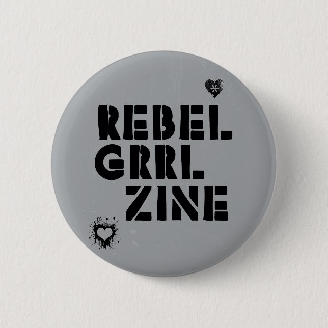 RebellenGrrl Zine Button (Vorderseite)