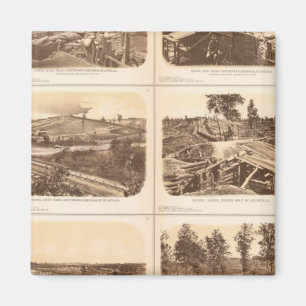 Rebellenlinien, Atlanta, Ga Magnet