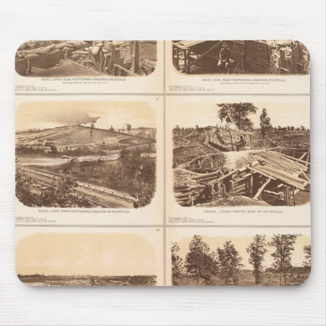 Rebellenlinien, Atlanta, Ga Mousepad (Vorne)