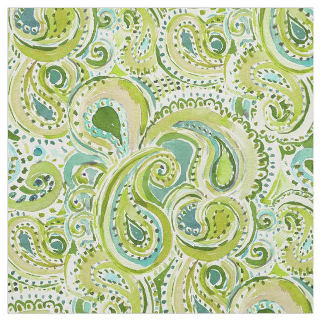 REBELLENtendenz Grün Paisley Stoff (Muster)