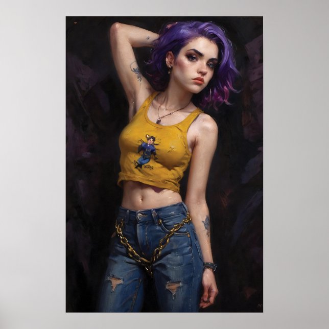 Rebellin in Farbe Poster (Vorne)