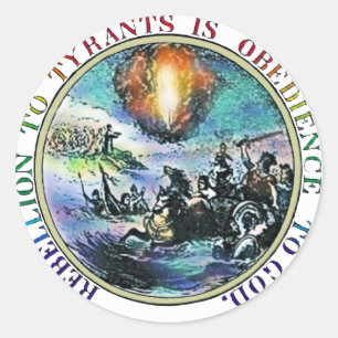 Rebellion auf Tyrants-Sticker-Packs Runder Aufkleber