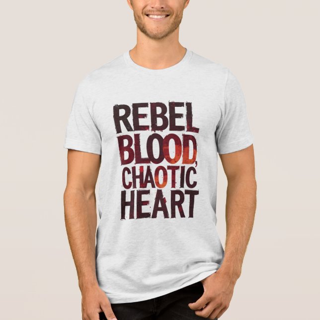 Rebellion Blut, Chaos Tri-Blend Shirt (Vorderseite)