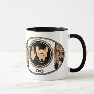 Rebellion Cup Wolf Native Art Metis Kaffeemugs Tasse