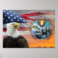 Rebellion der US-Fahnen gegen Tyrannen - Plakate