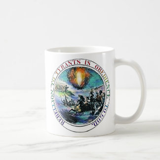 Rebellion gegen Tyrants Great Siegel Franklin Vers Tasse