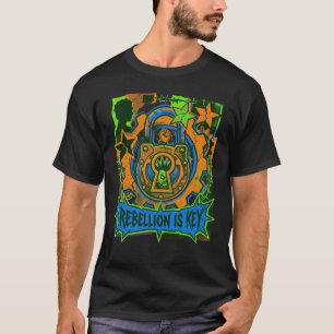 Rebellion ist KeyShirt Punk Rock Streetwear Grafik T-Shirt
