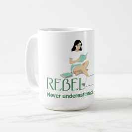 Rebellion Reading – Dankeskarten für Bücherliebhab Kaffeetasse
