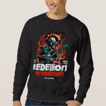 Rebellion Revolution Skeleton T-Shirt - Bold Punk 