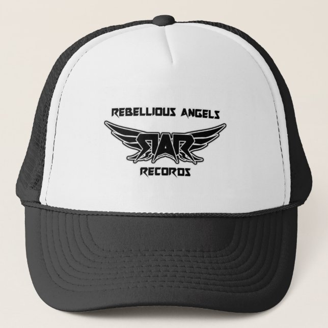 REBELLIÖSE ANGELS-PLATTEN TRUCKERKAPPE (Vorderseite)