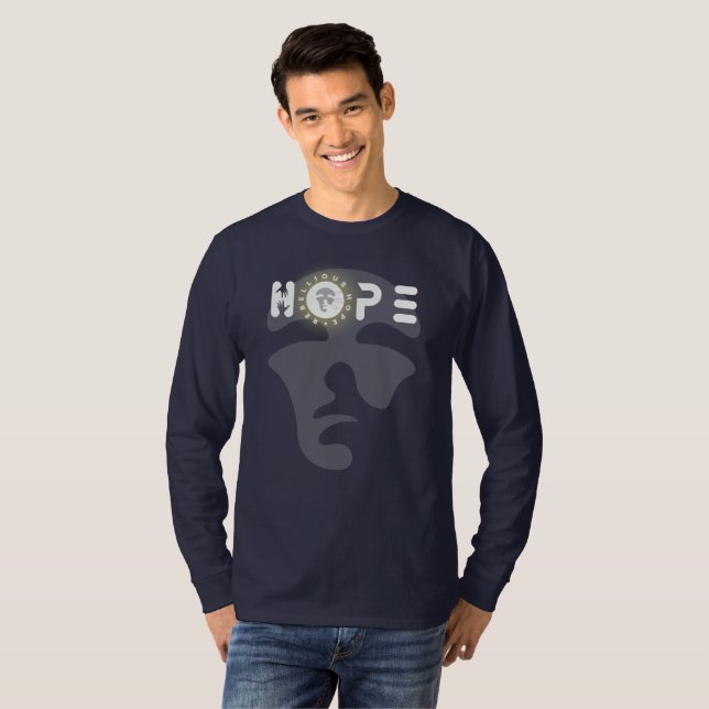 Rebellious Hope | Männer Langschläfe T-Shirt (Vorne ganz)