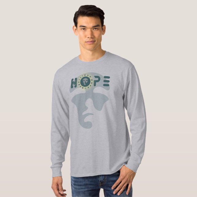 Rebellious Hope | Männer Langschläfe T-Shirt (Vorne ganz)