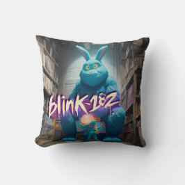 Rebellious Rest: Bigfoot Bunny - Blink 182 Inspire Kissen