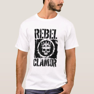 Rebellische Dornenkrone Totenkopf Dark Streetwear T-Shirt