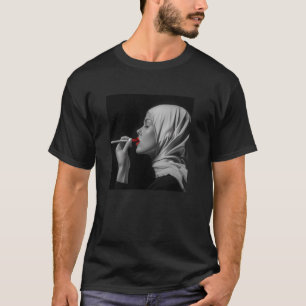 rebellische Nonne mit Lippenstift, rebellische Non T-Shirt