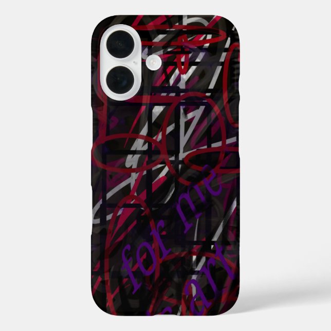 Rebellischer Künstler - Text & Graffiti AbstractDe Case-Mate iPhone Hülle (Rückseite)