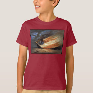 Rebellisches Flaggschiff des Bürgerkriegs auf Feue T-Shirt