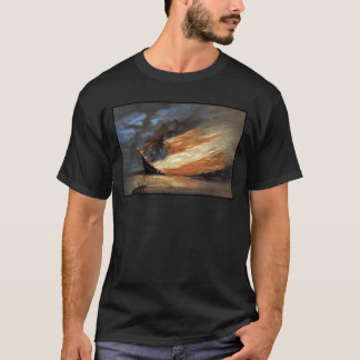 Rebellisches Flaggschiff des Bürgerkriegs auf Feue T-Shirt