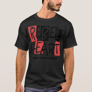 rebellisches Herz Liebe lustig T-Shirt