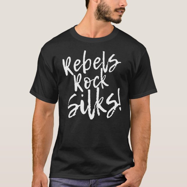 Rebels Rock Silks Luftbildseide Luftrobatik T T-Shirt (Vorderseite)