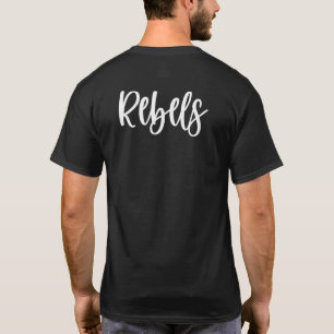 Rebels School Spirit Team Mascot Game Night T-Shirt