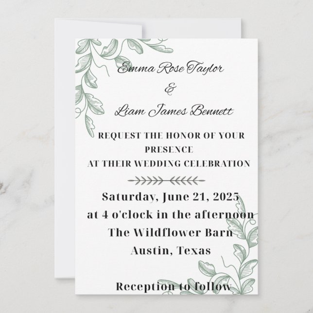 Reben Einladung (Vorderseite)