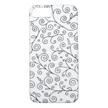 Reben mit schwarzem und weißem Curling