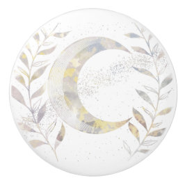 Reben und Mond Keramikknauf