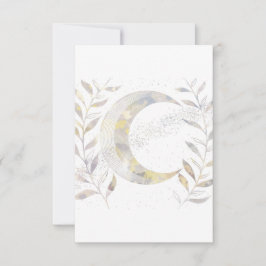 Reben und Mond RSVP Karte