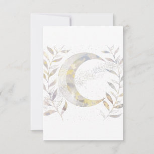 Reben und Mond RSVP Karte