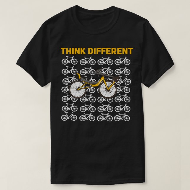 Rebent Bike Think Different T-Shirt (Design vorne)