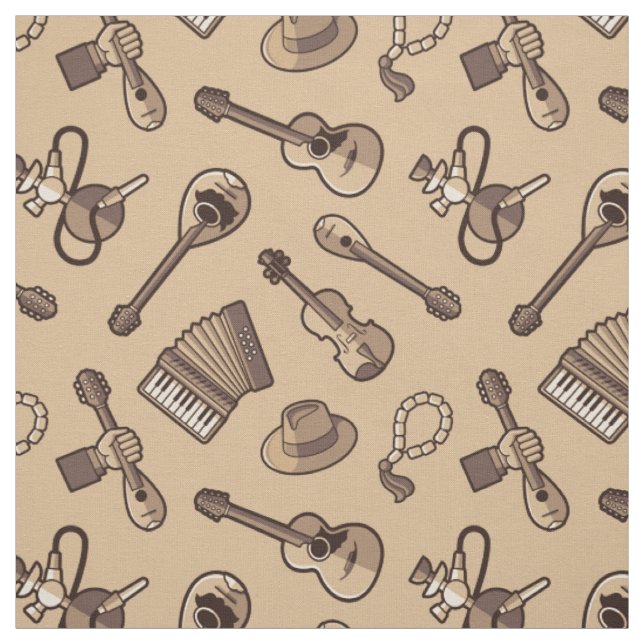 Rebetiko Muster Fabric Stoff (Muster)