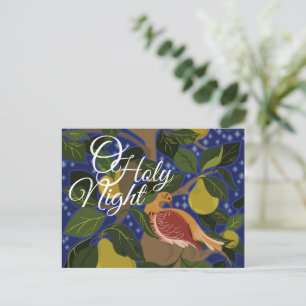 Rebhuhn im Birnbaum Postkarte
