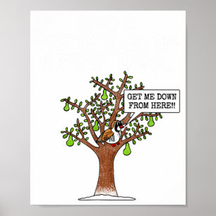 Rebhuhn in einem Birnbaum, Weihnachtslied singen Poster