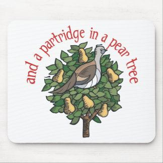 Rebhuhn in einem Birnen-Baum Mousepad