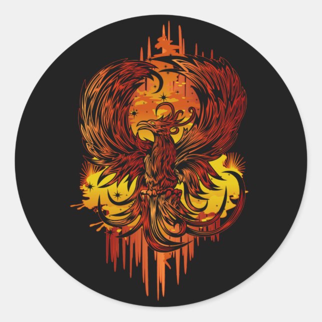 Rebirth Abschluss Runder Aufkleber (Vorderseite)